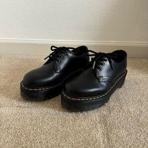 1461 BEX SMOOTH LEATHER PLATFORM SHOES